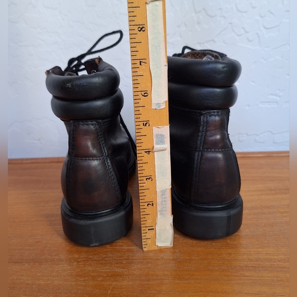 Red Wing Steel Toe Boots Vintage Lace Up Black Leather Workwear Safety Womens 6 - Picture 6 of 16